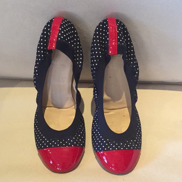 J. Crew Shoes - J. Crew - Red, White, and Blue Ballet Flats